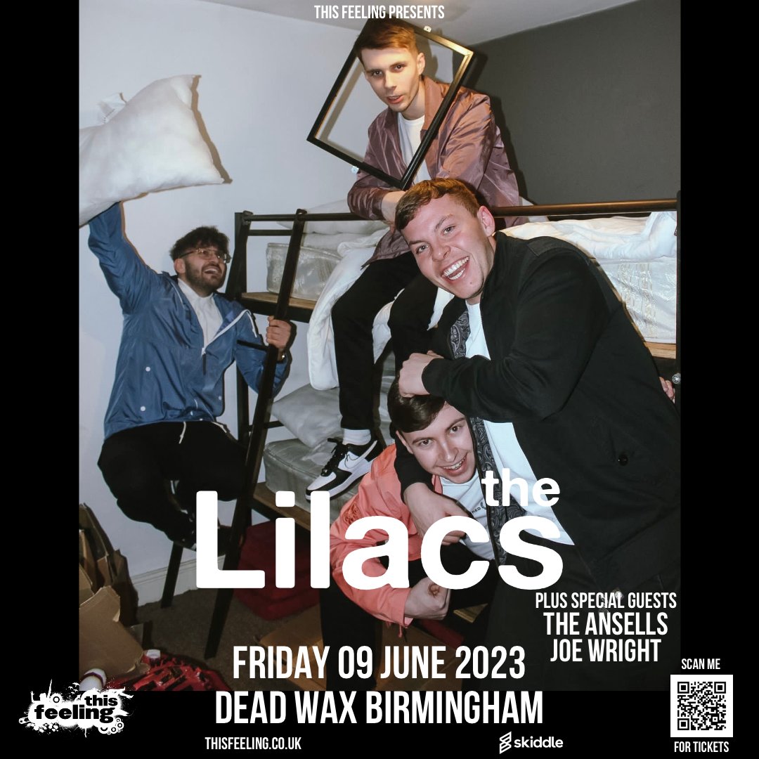 Coming up this week : Friday 🎸 B’ham @DeadWaxDigbeth ft. @TheLilacsUk + @TheAnsellsBand & @_joewrightmusic 

🎟 skiddle.com/e/36341744

🔉 spotify.link/FRouYNfqvyb