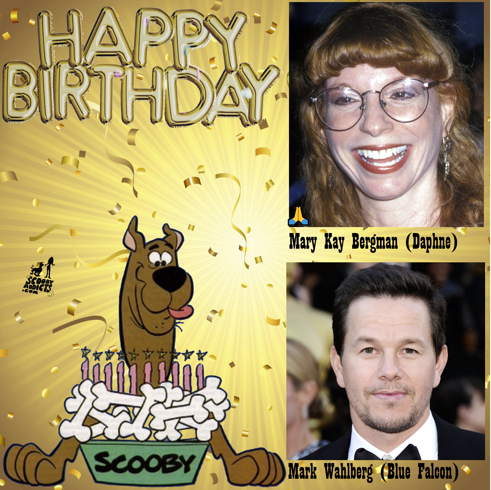 June 5 -  HAPPY BIRTHDAY Mary Kay Bergman
Mark Wahlberg 