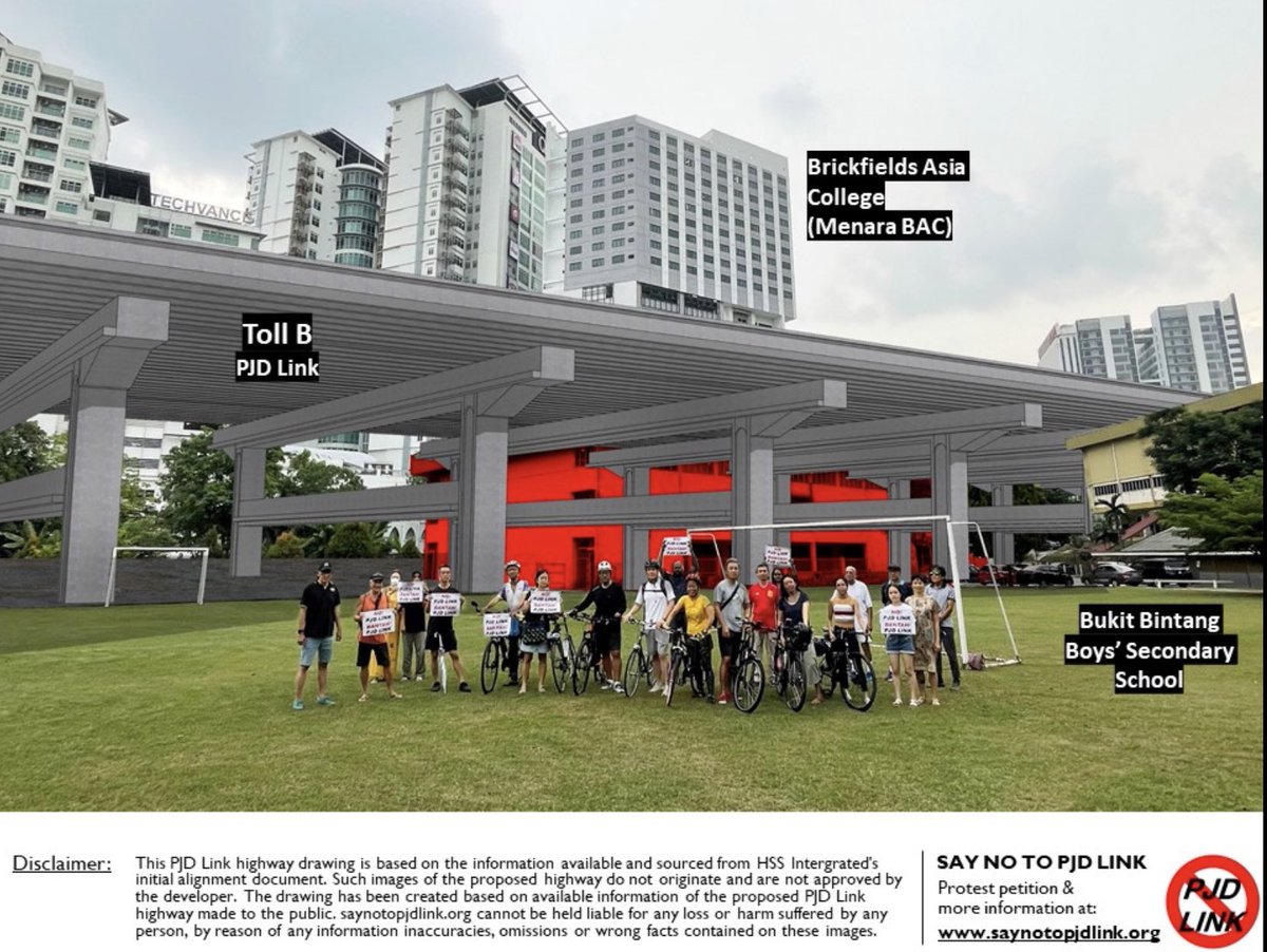 jading96's tweet photo. When did we become a society where it’s ok to build an elevated highway through a SCHOOL? 
Sngor govt ru seriously considering approving this? 
Pls, stop this. It’s not too late. 

#NoPJDLink https://t.co/vHk3w70AiR