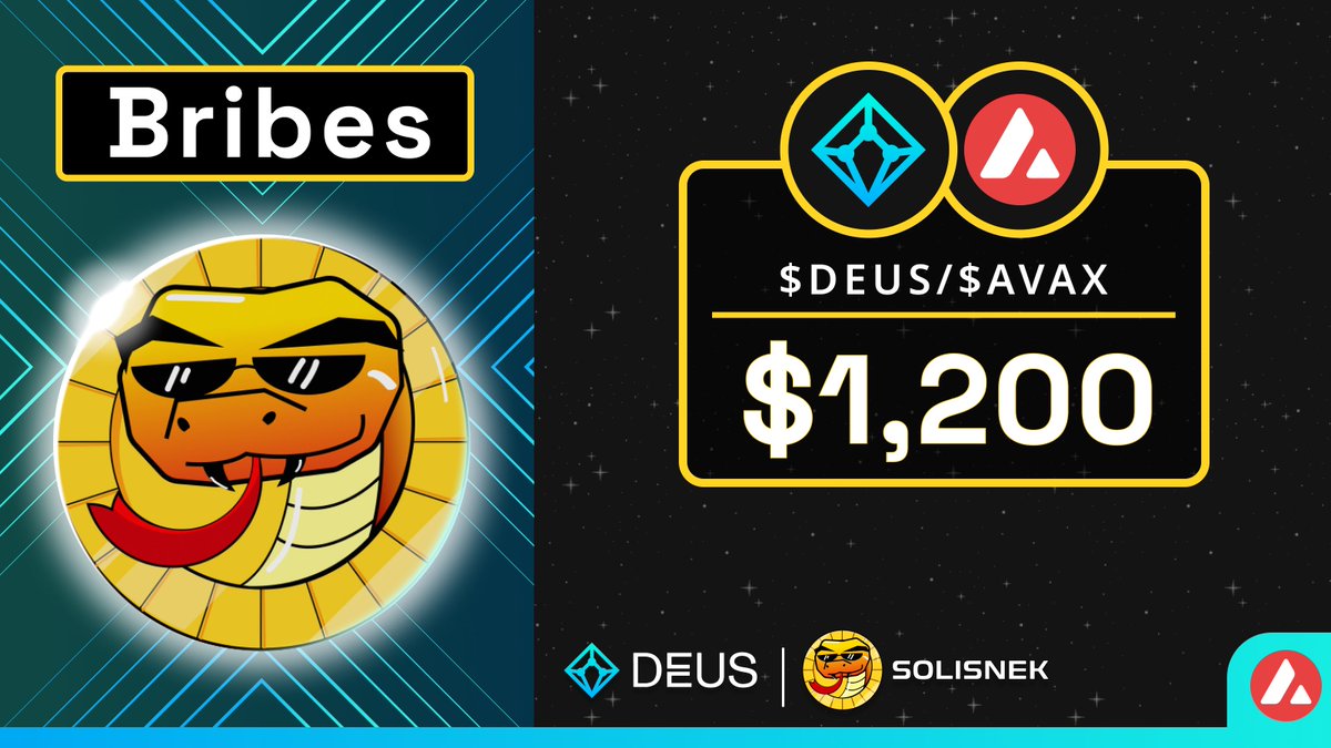 DeusEcosystem's tweet photo. For our @solisnekfi fam this week, 30 $DEUS rewards loaded up on the $DEUS/AVAX pool :

Vote here 👉 https://t.co/tHdcqtkQfv

#AVAX https://t.co/NL7wM0x35A