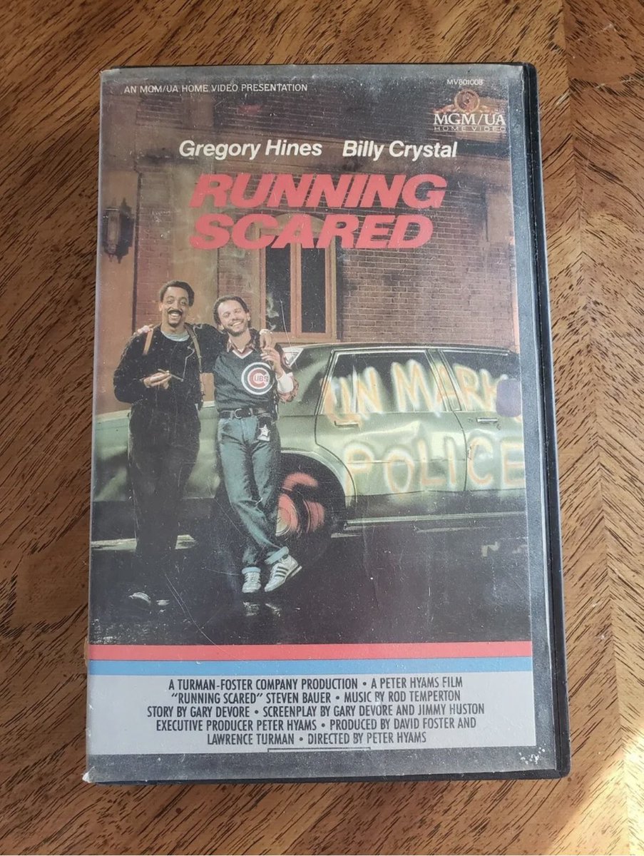 “We lost the suspect, our keys, our car, our pants!”

#vhs #videotape #vhstape #80s #80smovie #movie #runningscared #gregoryhines #billycrystal #jimmysmits #danhedaya #michaelmcdonald #sweetfreedom #joepantoliano #jongries #stevenbauer