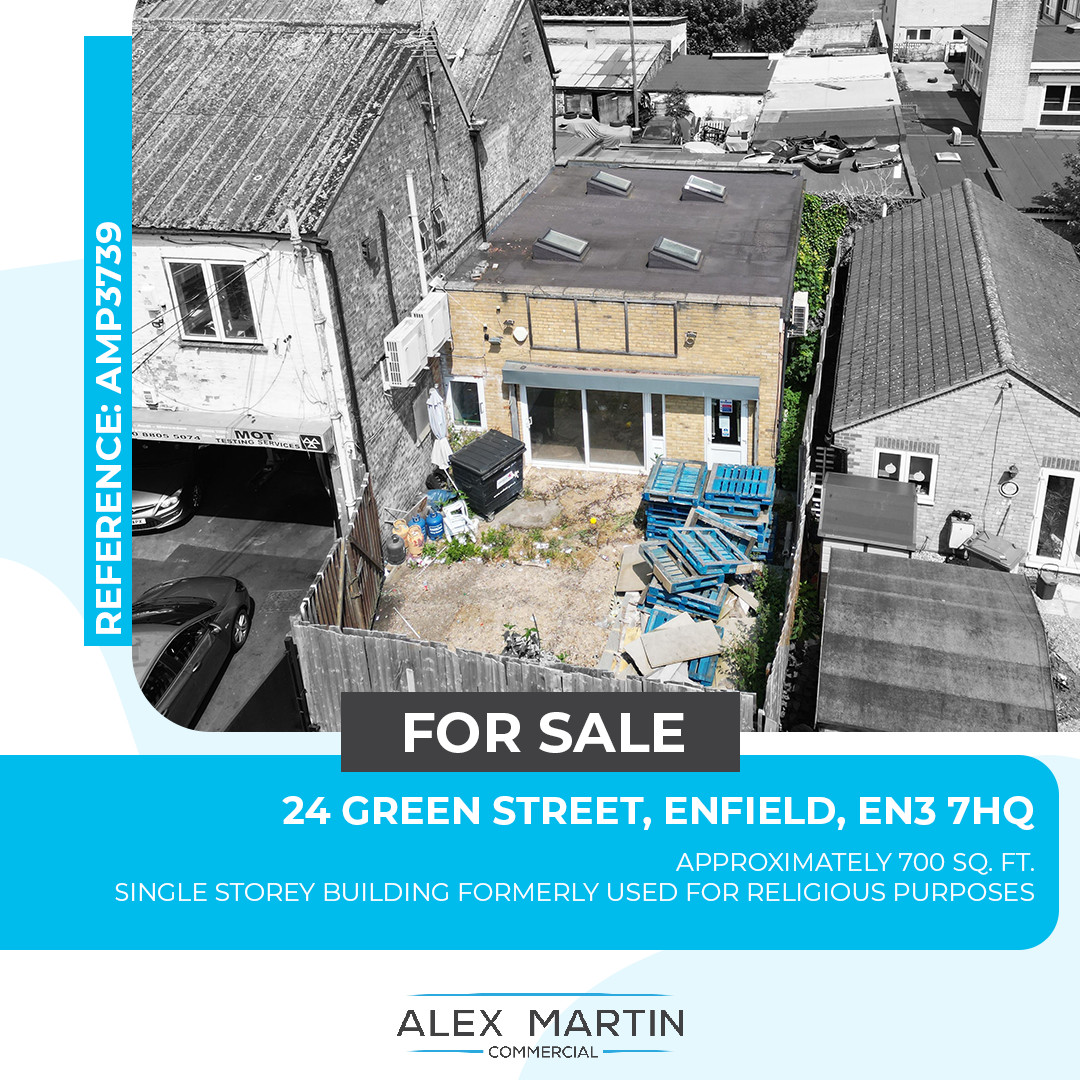 AlexMartinComm's tweet photo. #ForSale: 24 Green Street, #Enfield, EN3 7HQ📍

With a total size of approximately 700 Sq. Ft, the building is open plan and comprises of a main hall capable of seating over 50 people.

Contact our team today:

alex@alexmartin.co.uk 
+44 7949 745533
020 7100 2348

REF: AMP3739 https://t.co/YCHfDs20jE
