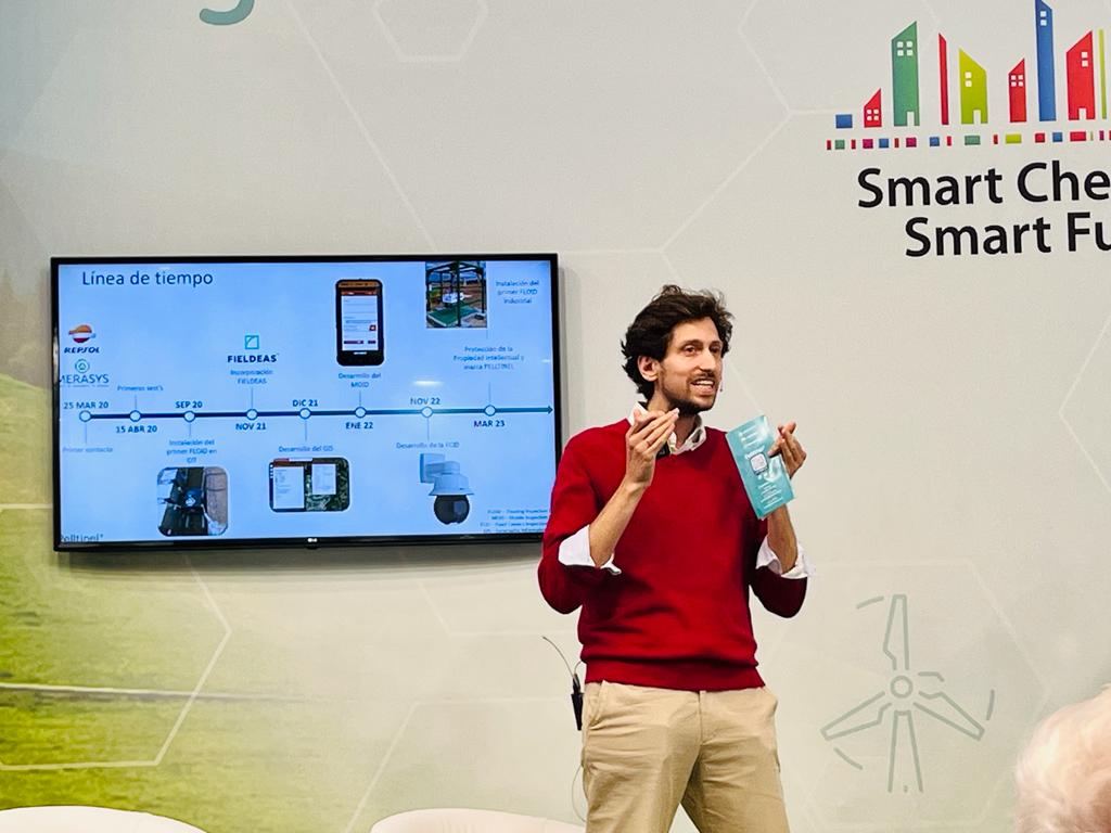 Fue un placer poder presentar Pelltinel en el espacio de #SmartChemistrySmartFuture, el gran encuentro del sector químico español organizado por <a href="/Feique_ES/">Feique</a> 
Solución tecnológica para evitar la pérdida de partículas de plástico.
<a href="/Repsol/">repsol</a> MERASYS #OCS #NetZero #ZeroPellet