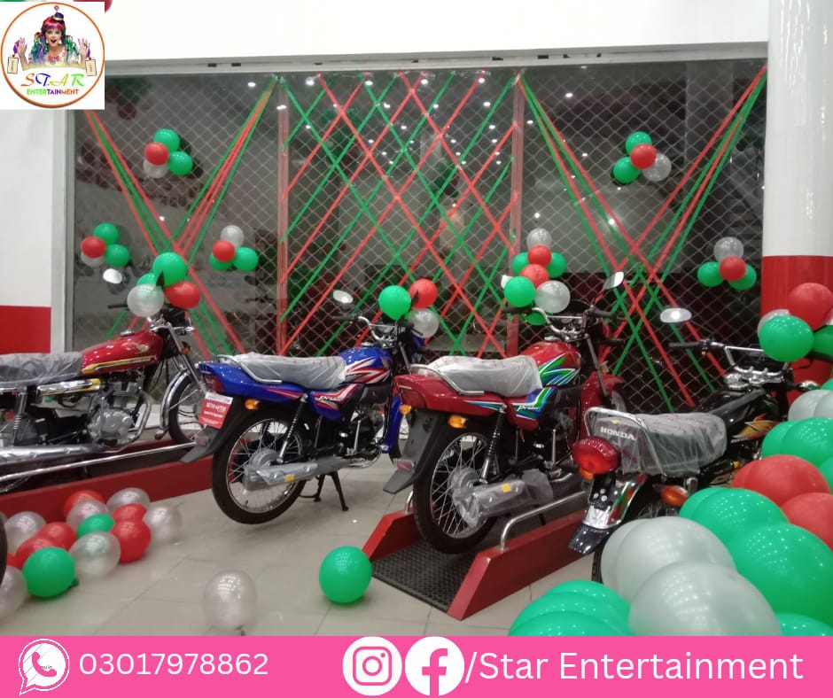 We are No.1 Event Organizer

Company In Your City.

Why Choose Us?

- Get rid of event arrangements

-Professional party decorators 

- Enjoy the entire event freely

For More Details Contact Us:

03017978862

#StarEntertainment #starentertainmentgroup #partydecorator