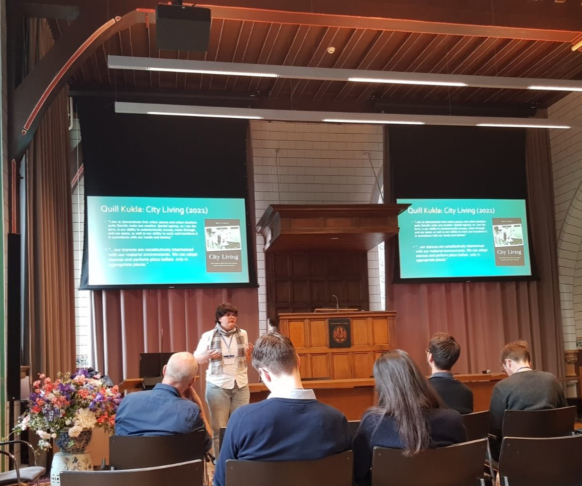 Merel Talbi (@mmtalbi) on Twitter photo Lots of fun seeing many other Dutch (based) philosophers at the <a href="/OZSWNL/">Dutch Research School of Philosophy (OZSW)</a> conference at <a href="/LeidenU/">Leiden University</a> last week. Inspiring talks by <a href="/VuPhilosophy/">VU Philosophy</a> colleagues, such as @IrisLechner, <a href="/emmadorehorgan1/">Emma Dore-Horgan</a>, and many others. Also got to do a talk about space in a *very* fancy room. 🤓 Lots of fun seeing many other Dutch (based) philosophers at the <a href="/OZSWNL/">Dutch Research School of Philosophy (OZSW)</a> conference at <a href="/LeidenU/">Leiden University</a> last week. Inspiring talks by <a href="/VuPhilosophy/">VU Philosophy</a> colleagues, such as @IrisLechner, <a href="/emmadorehorgan1/">Emma Dore-Horgan</a>, and many others. Also got to do a talk about space in a *very* fancy room. 🤓