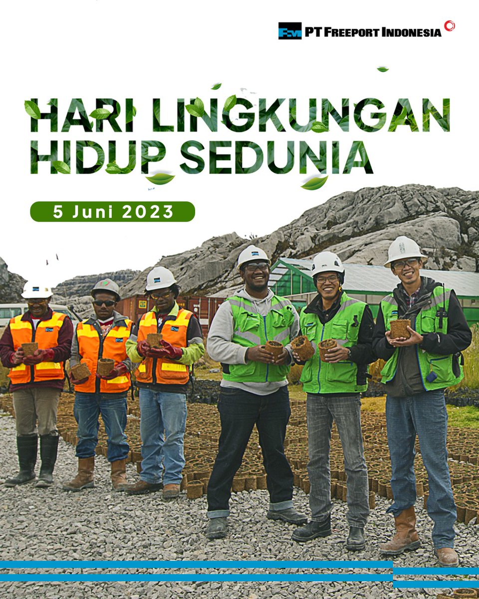 IDFreeport's tweet photo. Selamat Hari Lingkungan Hidup Sedunia!

Setiap tanggal 5 Juni diperingati sebagai #WorldEnvironmentDay.

Yuk, ketahui apa saja program yang sudah dilakukan #FreeportIndonesia dalam pelestarian lingkungan.

#Freeport #KitaFreeportIndonesia https://t.co/TlyaV2I6Na