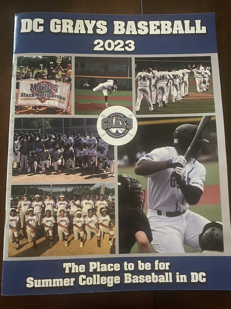 DCGrays's tweet photo. Opening Day for the DC Grays in the @CalRipkenLeague! Game time is 7pm at the Nats Academy against the @SoMDSenators. Pick up a free program, buy some Grays Gear and try to win our raffle for a $50 @FiveGuys gift card! @DCGraysRBI #GoGrays #SummerCollegeBaseball https://t.co/rDMsUUpsMp