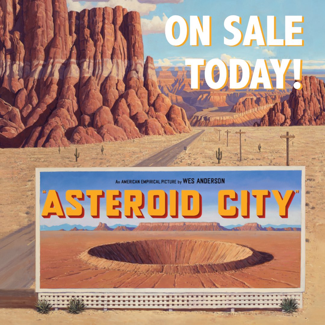 Get your tickets to the latest Wes Anderson film ASTEROID CITY with his biggest, all-star cast yet!
<takes deep breath>
Jason Schwartzman
Scarlet Johansson
Tom Hanks
Jeff Wright
Tilda Swinton
Bryan Cranston
Edward Norton
Adrien Brody
Leiv Schreiber
Hope Davis
Stephen Park… https://t.co/lE8PjEKuAV