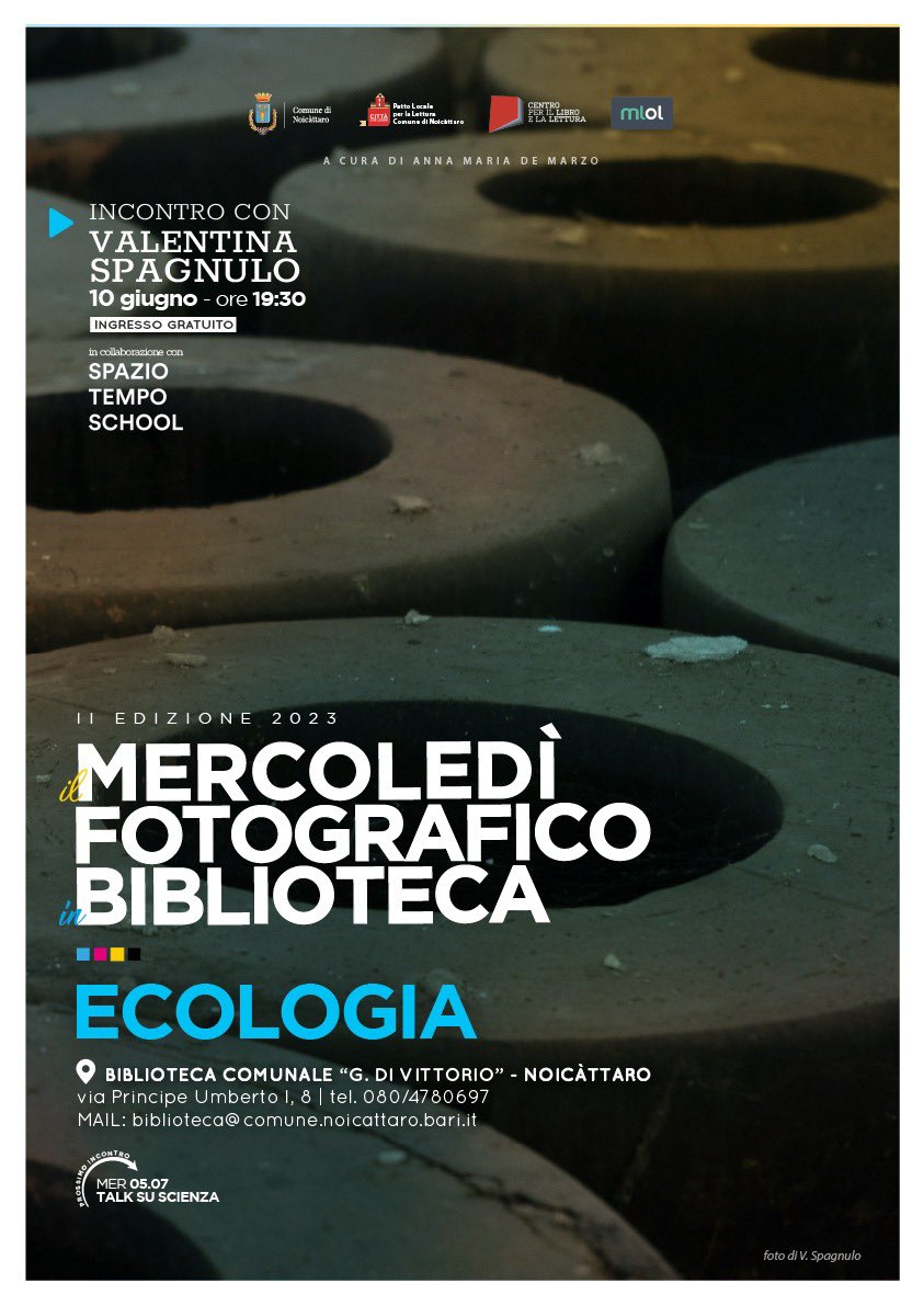Sabato 10 giugno parliamo di #fotografia con Valentina Spagnulo autrice di Taras, un #librofotografico su #ilva di #taranto e #ecologia