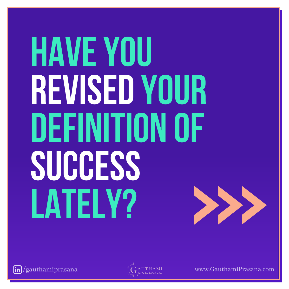 What is your definition of success robbing you of?

A brief exercise >>

#fulfillment #success #meaning #values #growthmindset #startwithwhy #welness #worklifebalance #highperformance #coaching #selfleadership #selfworth #confidence