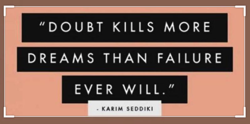 This really resonates with me. It is so easy to let that voice in your head talk you out of going for it.