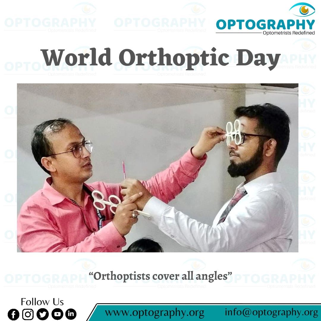World Orthoptic Day 2023 – Orthoptists cover all angles! which can be interpreted in many ways. Whether it’s showcasing the growth of the profession and its reaching across the globe.

Kudos to the all eye care professionals !!🙏

#eyecare #optography #optometrist