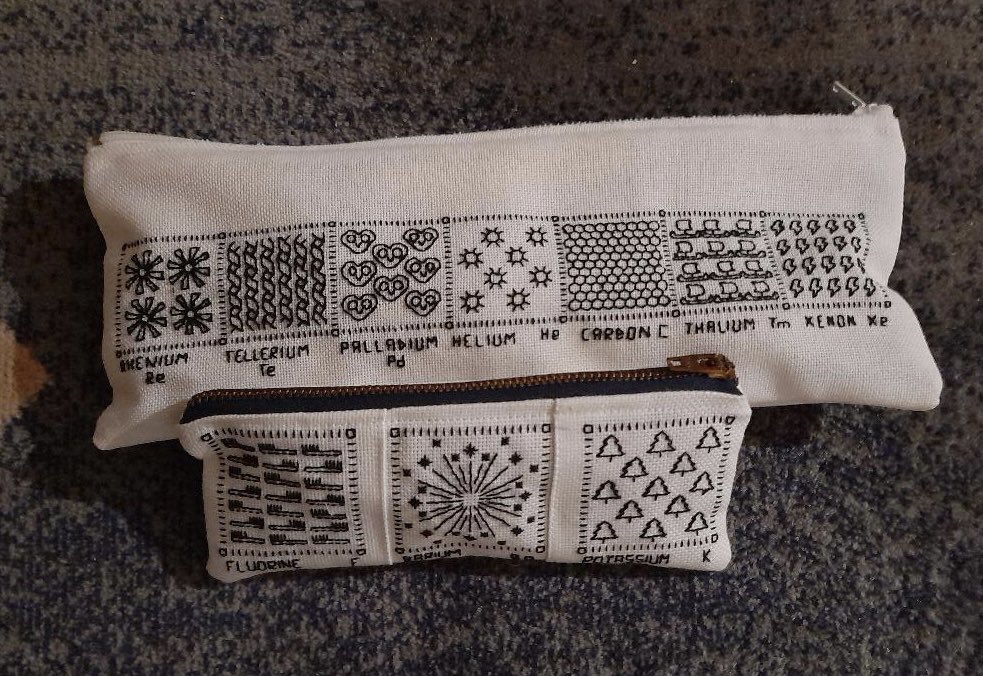 Loving that people who came to my <a href="/Cambridge_Fest/">Cambridge Festival</a> workshop in March are sending me pictures of what they’ve made - one talented young stitcher made several of the designs, and one of the adult group picked out more elements from my blog and turned them into pouches - fabulous!