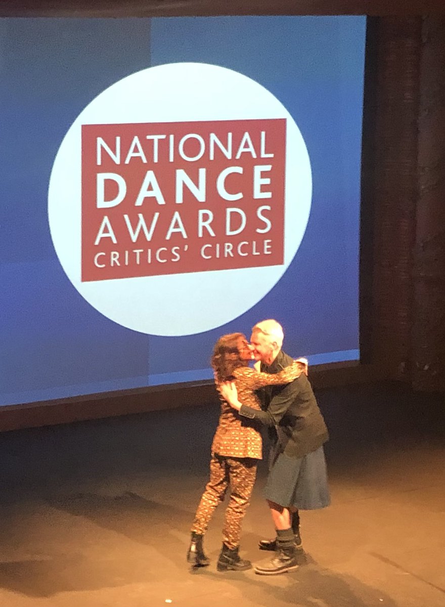 .@HampsonChris accepting the #NDA23 @NatDanceAwards for Outstanding Company on behalf of @scottishballet from Viviana Durante