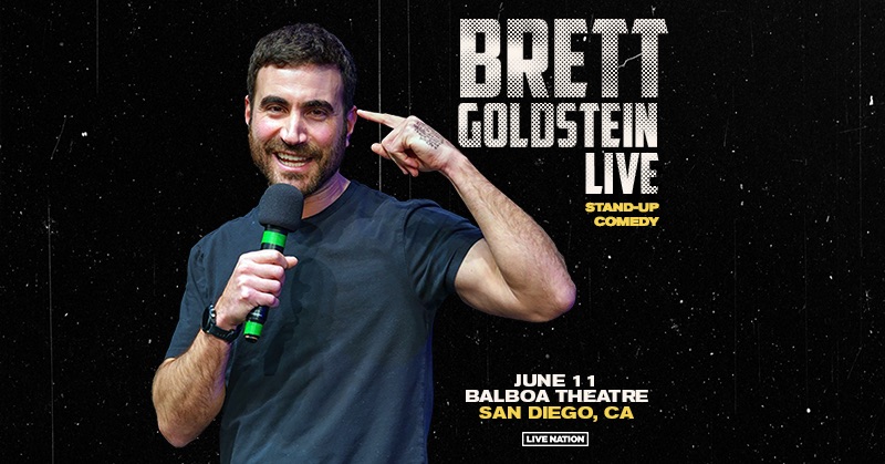 #TedLasso actor, double Emmy winner, comedian, and so much more – @brettgoldstein will bring his LIVE comedy show here on June 11. Get your tickets TODAY at noon before they sell out! 🎟️ bit.ly/3WRTddD #BrettGoldstein @LiveNationSD