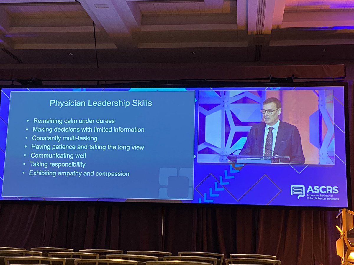 Great presidential address on the landscape of clinical care and the importance of prioritizing operational mgmt and physician leadership to improve healthcare. <a href="/ConorDelaneyMD/">Conor Delaney</a> <a href="/ASCRS_1/">ASCRS_1</a> #ASCRS23