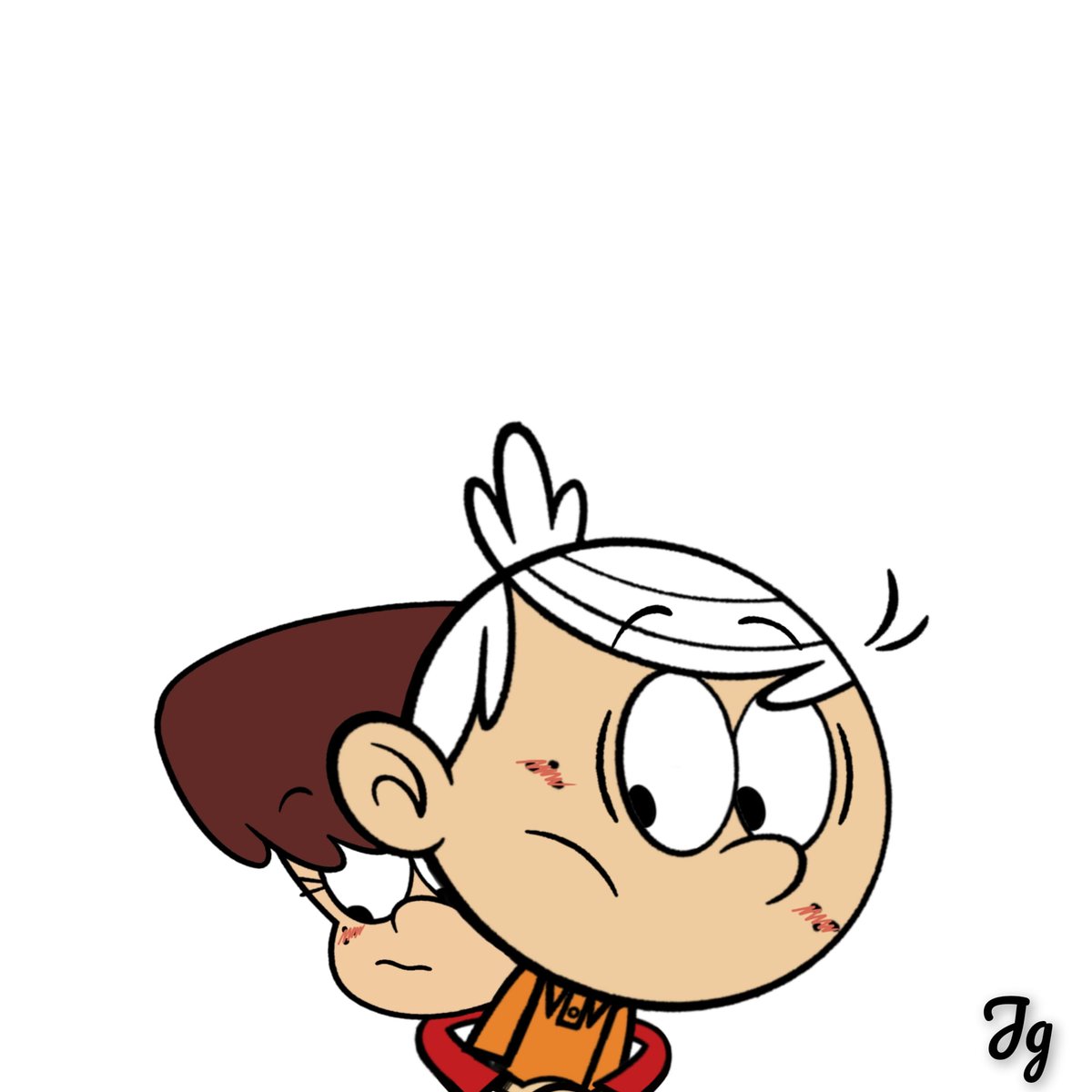 'Shy hugger '🧡❤️

(Haven't drawn Lynn in a while so might as well get my shot of dopamine)

#loudhouse #loudhousefanart
#lincolnloud #lynnloud