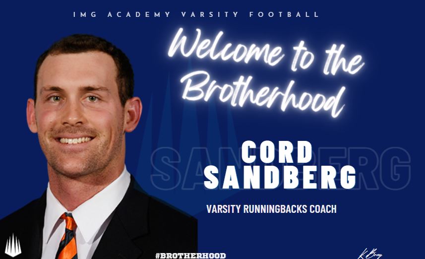 CoachKyleBrey's tweet image. IMG Varsity Football Program     

✍️New Hire  
📷Cord Sandberg @sandberg_cord 

@IMGAFootball #Brotherhood