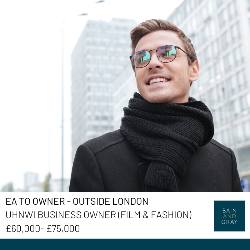 #JobOpportunity: We are looking for a terrific EA to support an UHNWI across <a href="/OxfordshireCC/">Oxfordshire County Council</a> and <a href="/visitlondon/">Visit London</a>. An exciting opportunity to work in a creative environment supporting a business owner who works in the film &amp; fashion industry. Apply here: bit.ly/3IYWpia