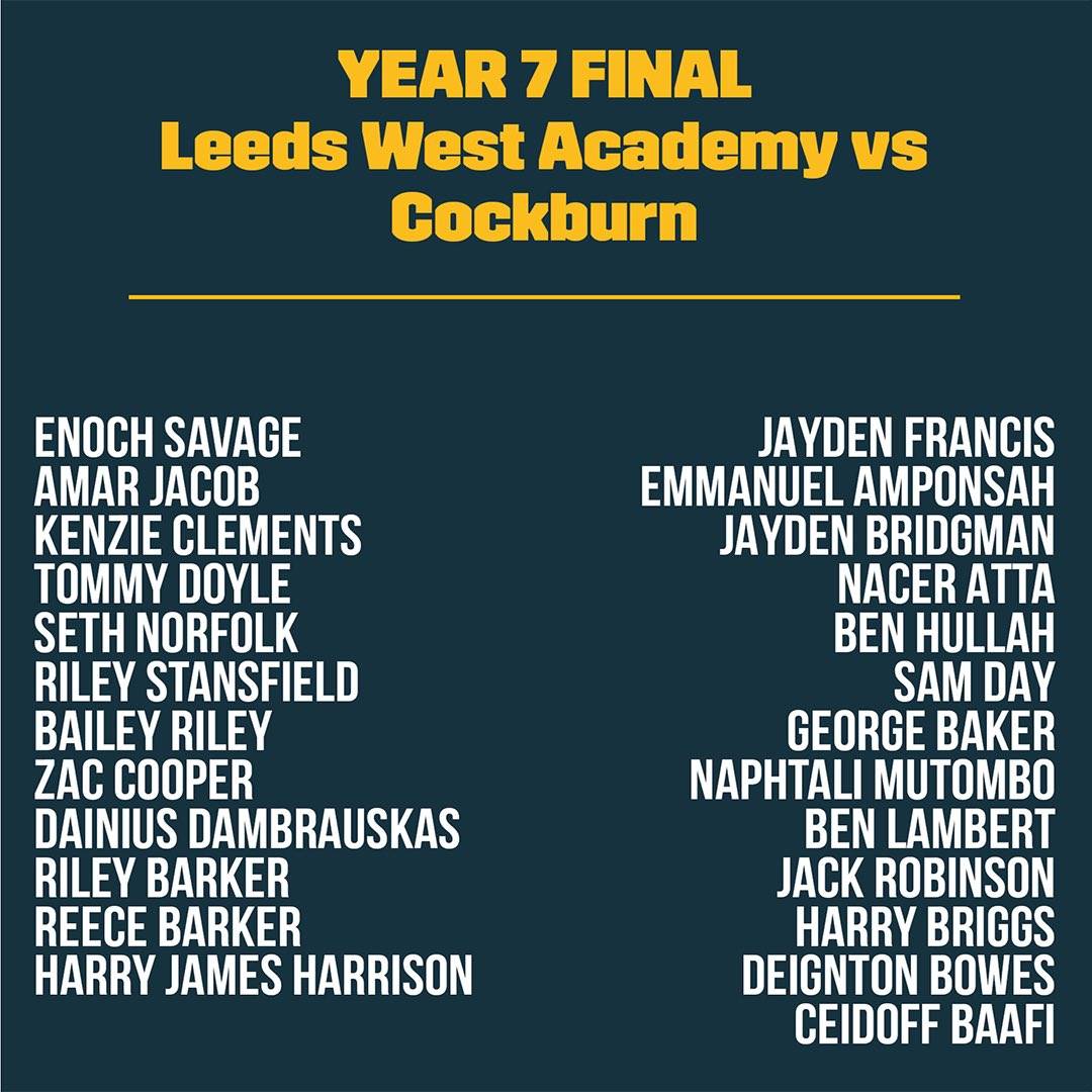 Well done to our Year 7s who won the Rhinos Nines final 6-4 on the pitch at Headingley Stadium! The trophy and medals were presented by Rhinos players Joe Gibbons and Liam Tindall🥇