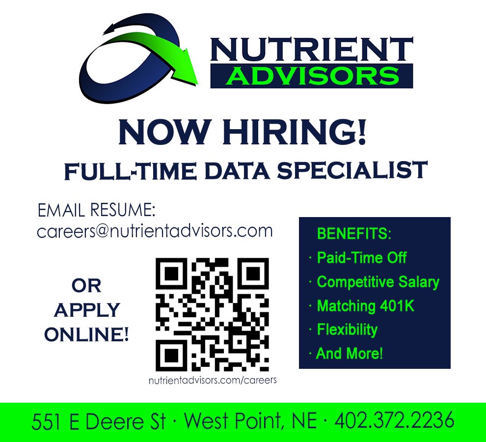 nutrientadvisor's tweet image. We are currently looking for a full-time data specialist to join our team! Details are listed below, feel free to message us with any questions you may have! We look forward to chatting with you 😁