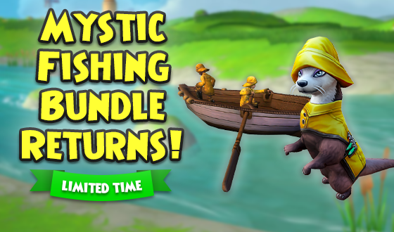 Wizard101 on X: Something's fishy around here  🎣 Now through Monday,  June 12th, you can get the Mystic Fishing Bundle in the online cart! Don't  miss your chance to get this