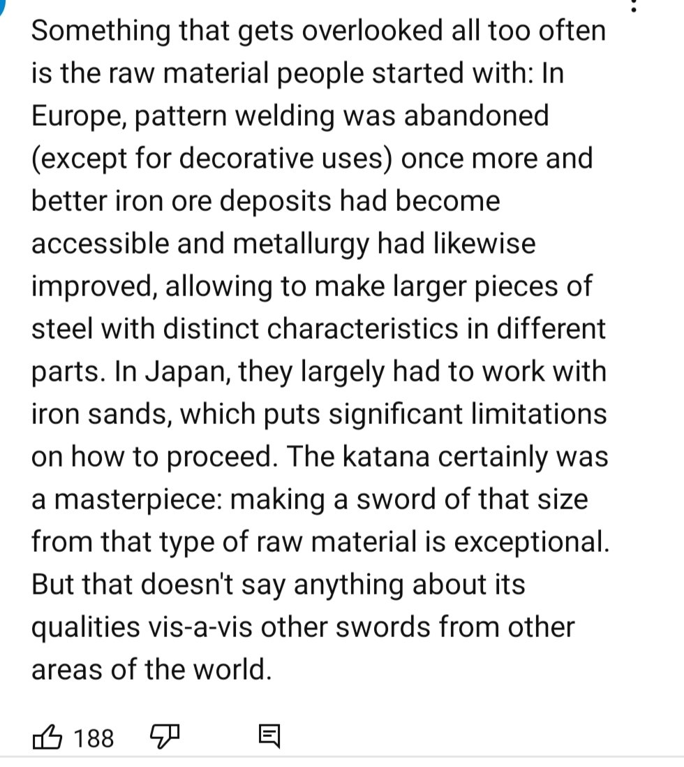 One of the most popular misconception about Japanese Arms&amp;Armors that is constantly being repeated all over as an endless mantra, is the quality of the steel and iron used, in the context of pre-industrial technology. This is true especially among western sword "enthusiasts"
