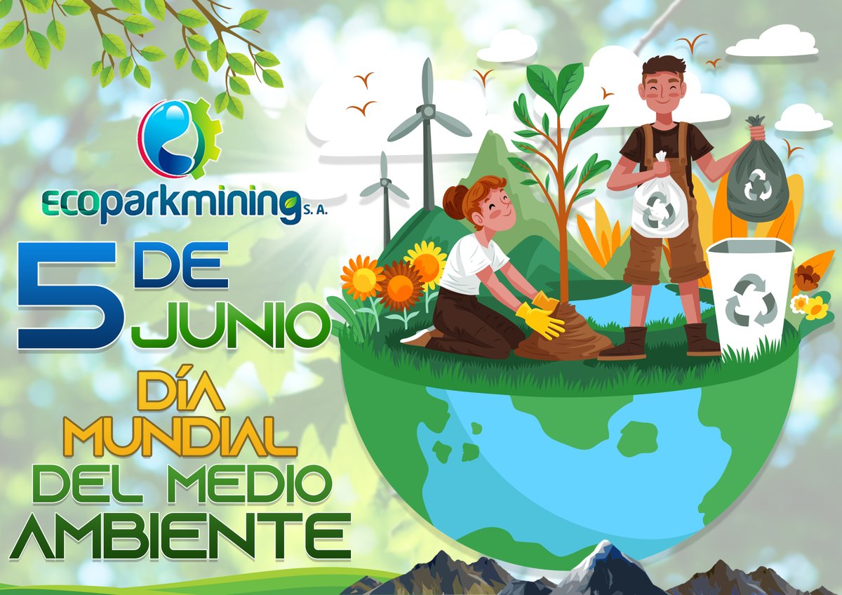 ecoparkmining's tweet image. #Ecuador #DíaMundialDelMedioAmbiente #Portovelo
📷📷 #MUNDO | El 5 de junio se celebra el Día Mundial del Medio Ambiente, con la finalidad de sensibilizar a la población mundial acerca de la importancia de cuidar nuestros ecosistemas y fomentar el respeto al medio ambiente.