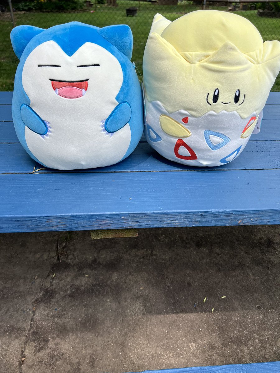 ☀️ Summer Squishmallows Giveaway 🏝️ 

For your chance to win these Walmart “10 inch snorlax &amp; togepi Squishmallows 

Like ✅
Retweet ✅ 
Follow <a href="/MeechFromPallet/">Pokémon Meech</a> 
Turn notifications on 🔔

Winner chosen at random next Monday 6/12 US only unless your willing to pay shipping cost or
