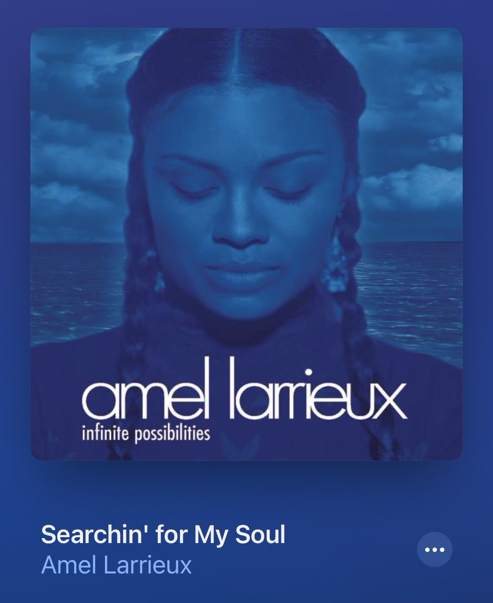 Amel usually helps me get centered. #BlackMusicMonthChallenge #MusicSermon