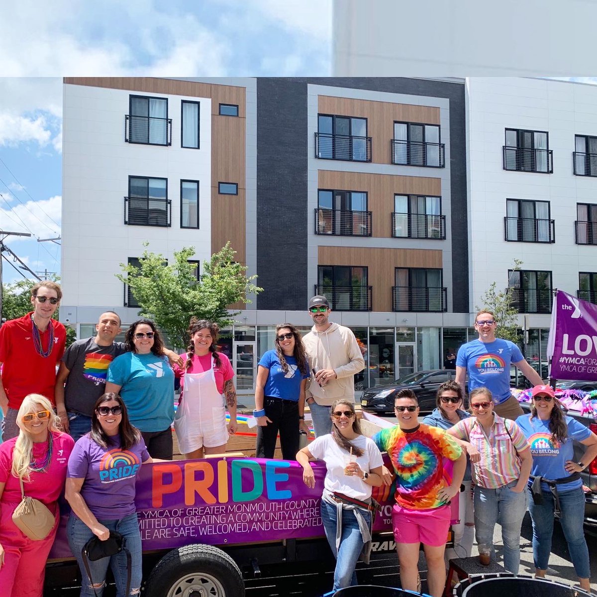 yjerseyshore's tweet photo. Such fun celebrating with our Y-M-C-A team and community at Asbury Park #JerseyPride! #HereForAll ✌️💛🧡♥️💜💙💚 https://t.co/eHBizsC6tI