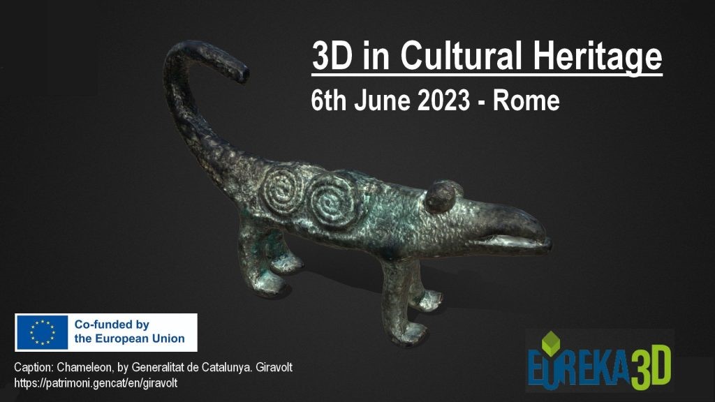 Everything is ready for tomorrow’s #EUreka3D hybrid event!

Join us online and improve your skills and knowledge on digital transformation in cultural heritage.

“3D in Cultural Heritage”
📅 6 June 2023 🕒 9:30-13:15 
 📍 Rome and online 
 ℹ️ digitalmeetsculture.net/projects/eurek…