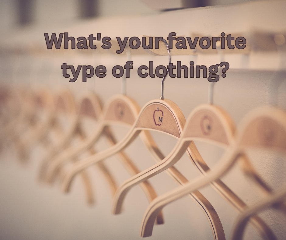 What's your favorite type of clothing? #summerclothing #recycledclothing #prelovedclothing #clothingapparel #clothingforsale #clothinglines #womanclothing #organicclothing #designerclothing #streetclothing #luxuryclothing #clothingdesigner #onlineclothing #affordableclothing
