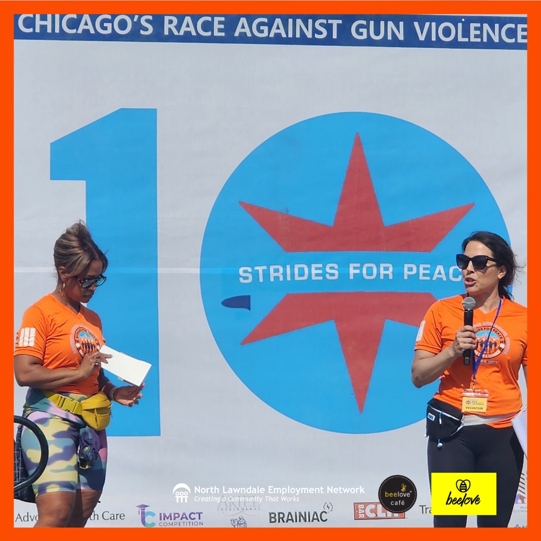 NLEN_Jobs's tweet photo. This weekend, NLEN staff participated in the .@StridesForPeace Race Against Gun Violence!
๐๐พโโ๏ธWe're still raising funds to support our gun violence rpevention efforts in #NorthLawndale--and beyond. Donate now through June 23rd: https://t.co/kuG48Ih7Z3 #RAGV #RAGV2023 https://t.co/LnzcMqIghv