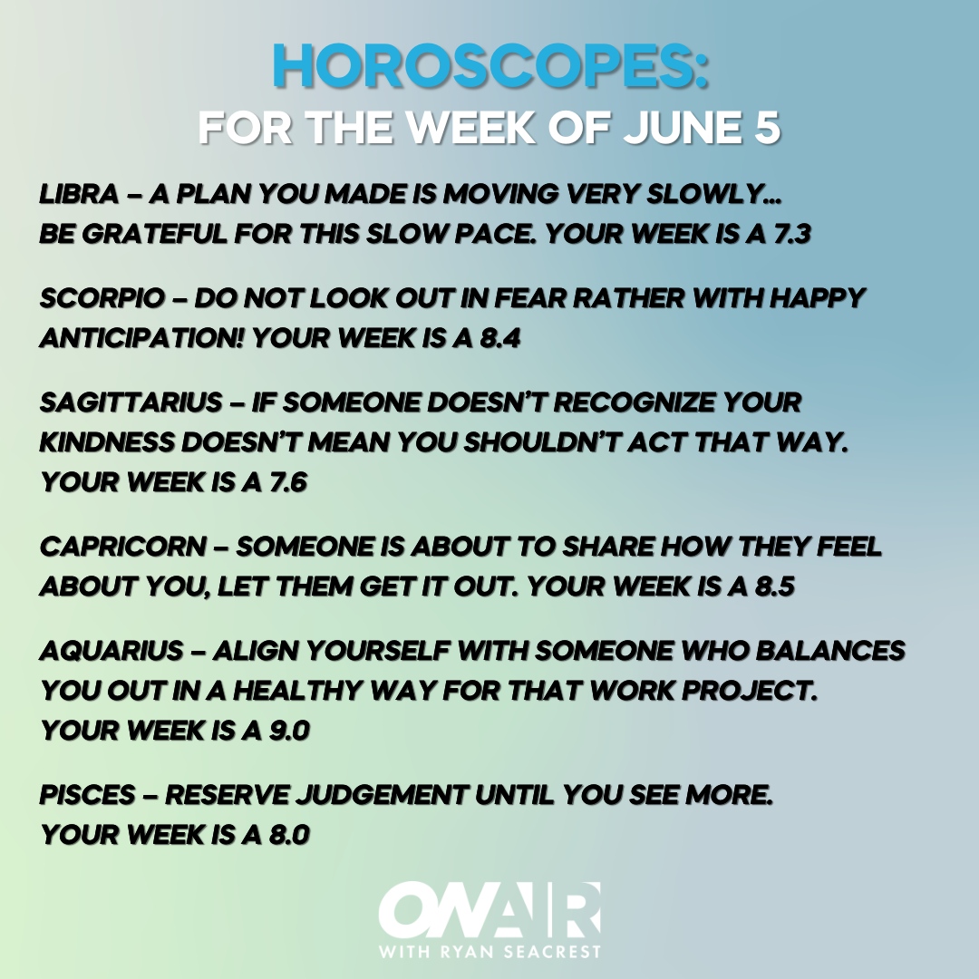 On Air/Ryan Seacrest on Twitter "Happy first Monday of June! Here are