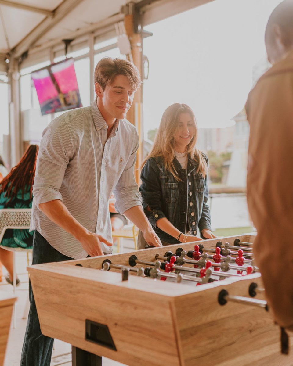 re-FOOS to lose this Thursday at #GameNight with. our #BeatTheClock special feat. $4 mules, mojitos &amp; margs starting at 4pm with prices going up $1 every hour until 7pm!🏓