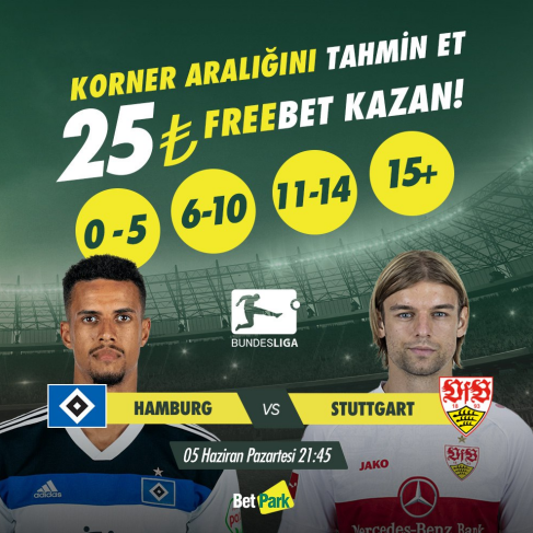 Betpark_giris_'s tweet photo. #Betpark'tan Takipçilere Özel #Etkinlik!

Korner aralığını doğru tahmin eden tüm kullanıcılarımız 25 #Freebet kazanma şansı yakalıyor.

Sende #Tahmin yaparak etkinliğe katıl anında ödül kazan. https://t.co/07WcGdH21k