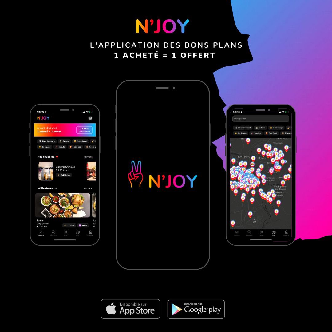 ASIB_Paris13's tweet photo. Salut les Asibiens 🧪
L’Asib est fière de vous présenter son partenariat avec l’application @njoy_app :

Le code promo « ASIB2023 » vous permet d’obtenir un abonnement annuel à 14,99€ au lieu de 49,99€ !
 
Téléchargez vite l’application 😉

L’équipe de l’ASIB 👩🏻‍💻 https://t.co/0Z0eNyzwQa