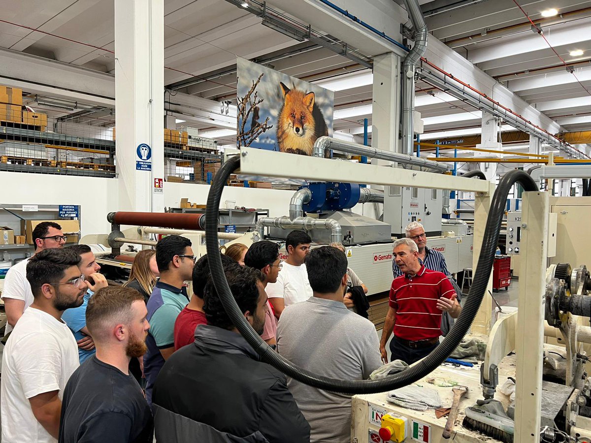 ICLT - Institute for Creative Leather Technologies (@icltleather) on Twitter photo This afternoon the ICLT students continued their Italian trip with a visit to Gemata. They learned about rollercoating, and also the latest in transfer coatings ‘Greenfinish’. <a href="/FashionUoN/">Fashion UniNorthants</a> <a href="/UniNorthants/">UniofNorthampton</a> <a href="/FASTresearchUON/">The Faculty of Arts, Science and Technology</a> This afternoon the ICLT students continued their Italian trip with a visit to Gemata. They learned about rollercoating, and also the latest in transfer coatings ‘Greenfinish’. <a href="/FashionUoN/">Fashion UniNorthants</a> <a href="/UniNorthants/">UniofNorthampton</a> <a href="/FASTresearchUON/">The Faculty of Arts, Science and Technology</a>