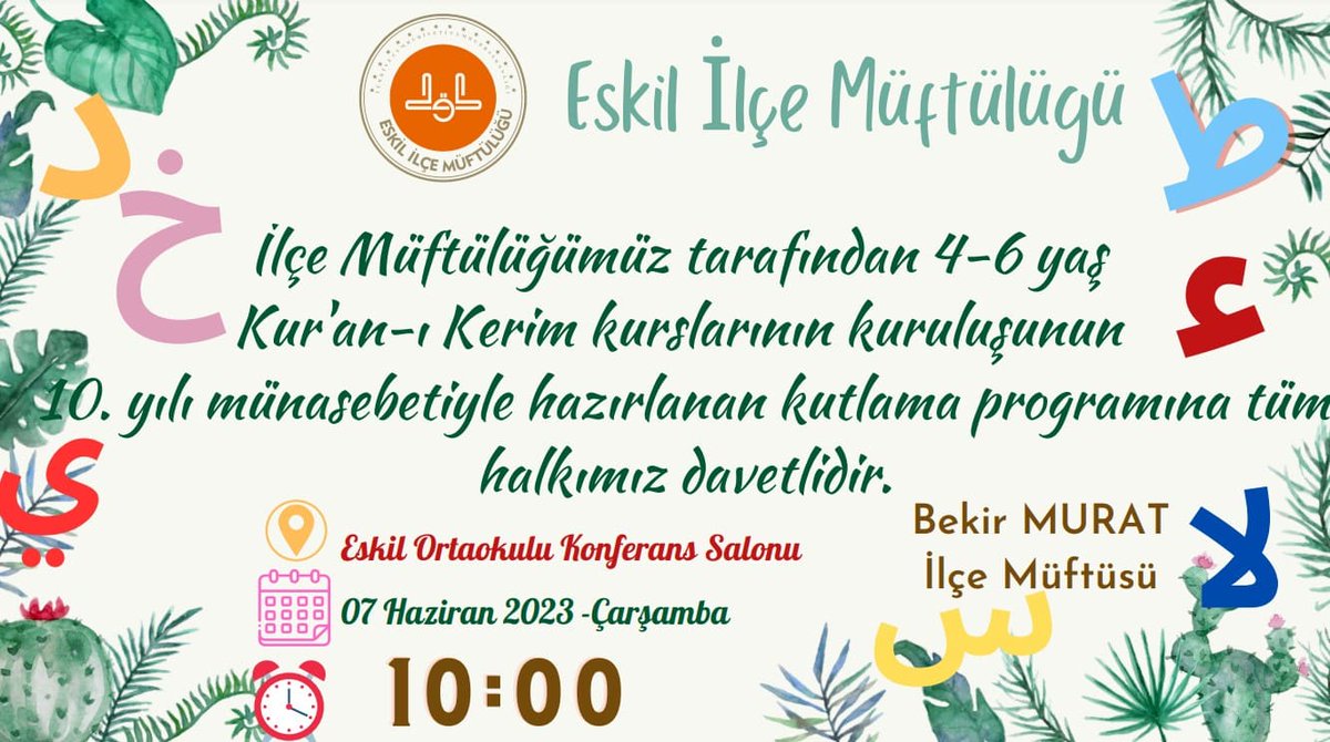 Eskil İlçe Müftülüğü (@eskililce) on Twitter photo 