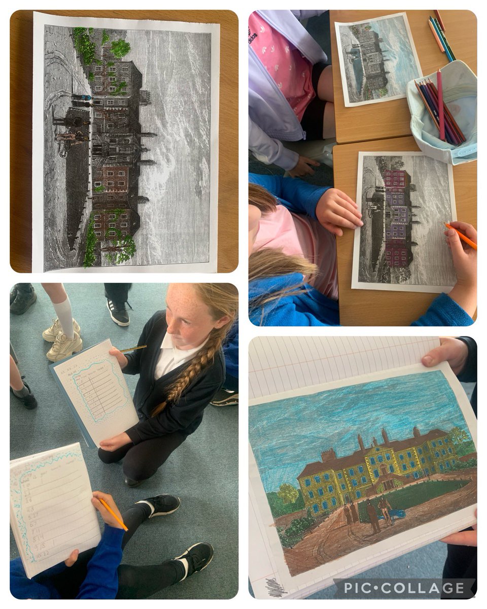 P5 worked hard in maths today gathering data and creating surveys. This afternoon as part of our topic we made some black and white photos of the lovely @NewhailesNTS come to life! The kids loved the results! 🎨✨