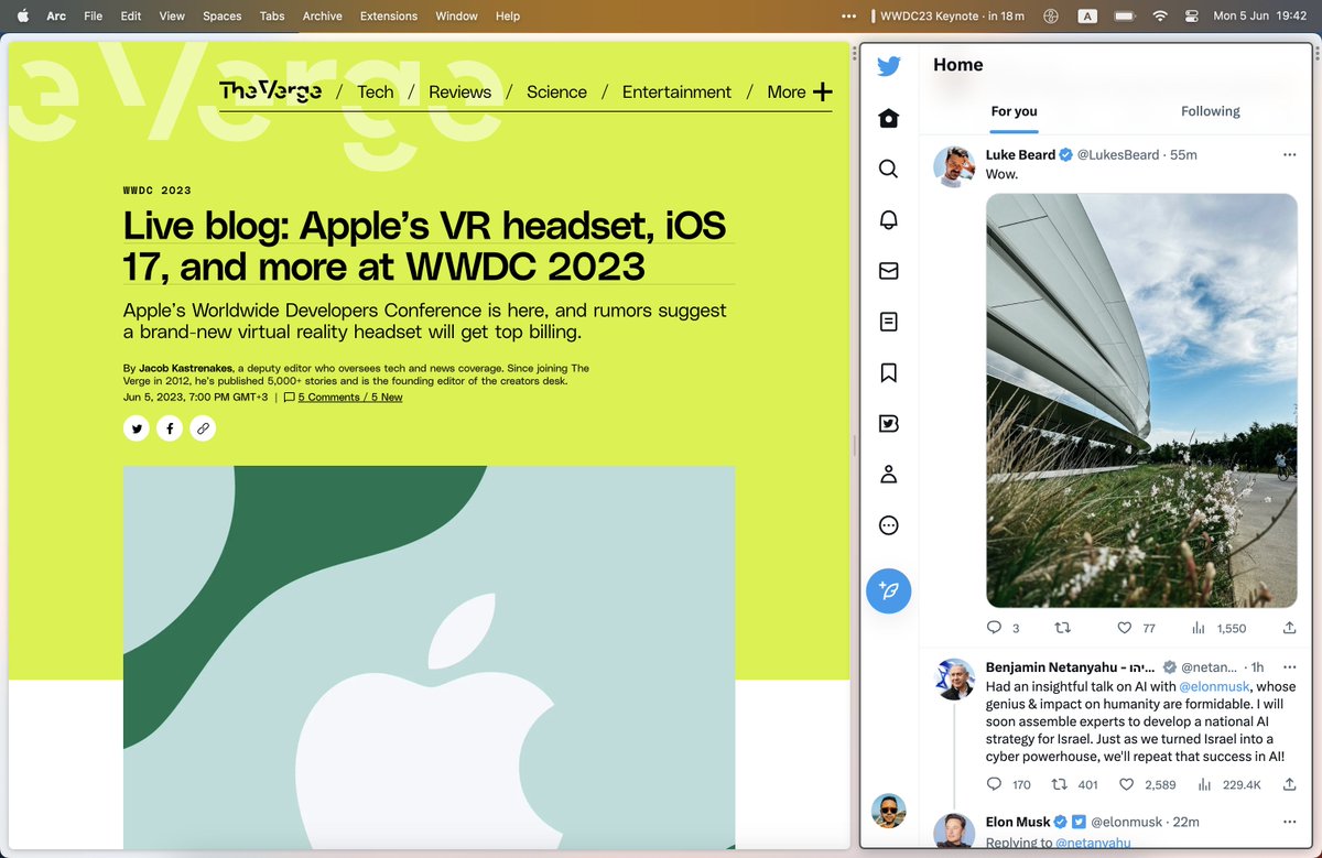 Best use of <a href="/arcinternet/">Arc</a> split view feature