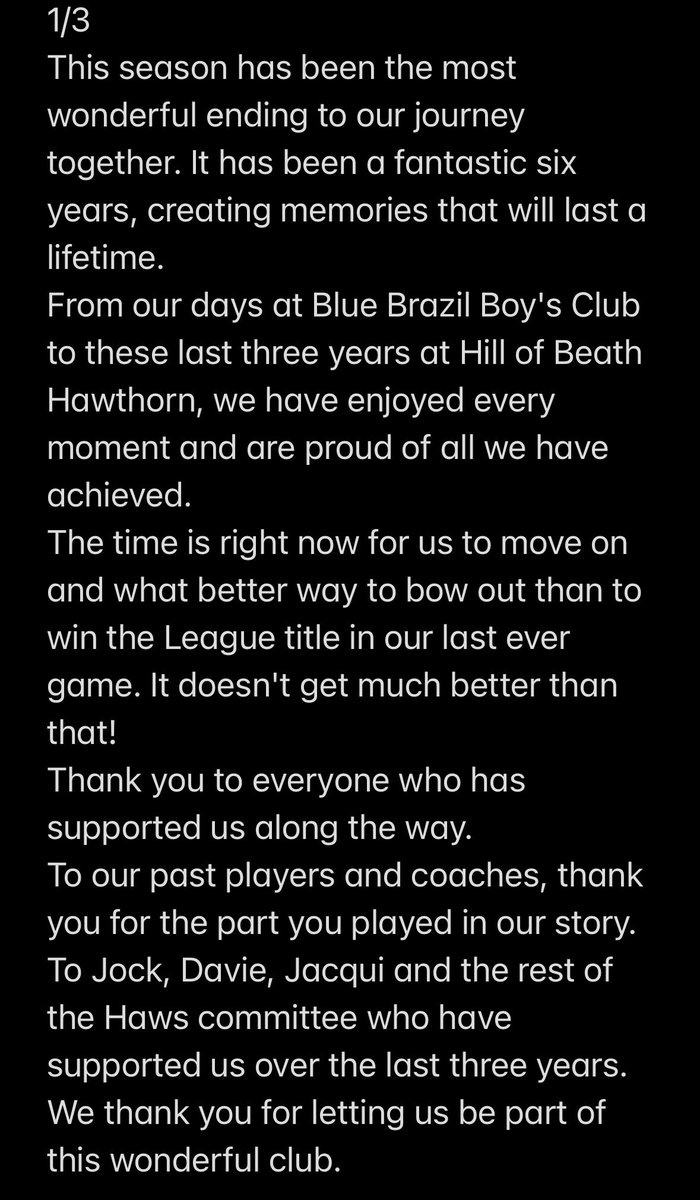 Hill of Beath U20’s tweet media