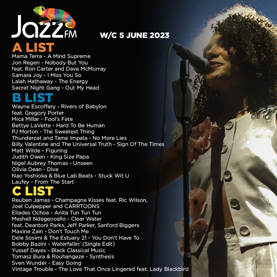 Jazz FM's Playlist 🎶 w/c 5 June 2023 - What do you think? Is your new favourite artist on our list? 🔊

What do you think? Is your new favourite artist on our list?

Featured Artist: Olivia Dean 📸

| <a href="/oliviadeano/">.</a> #JazzFMPlaylist |