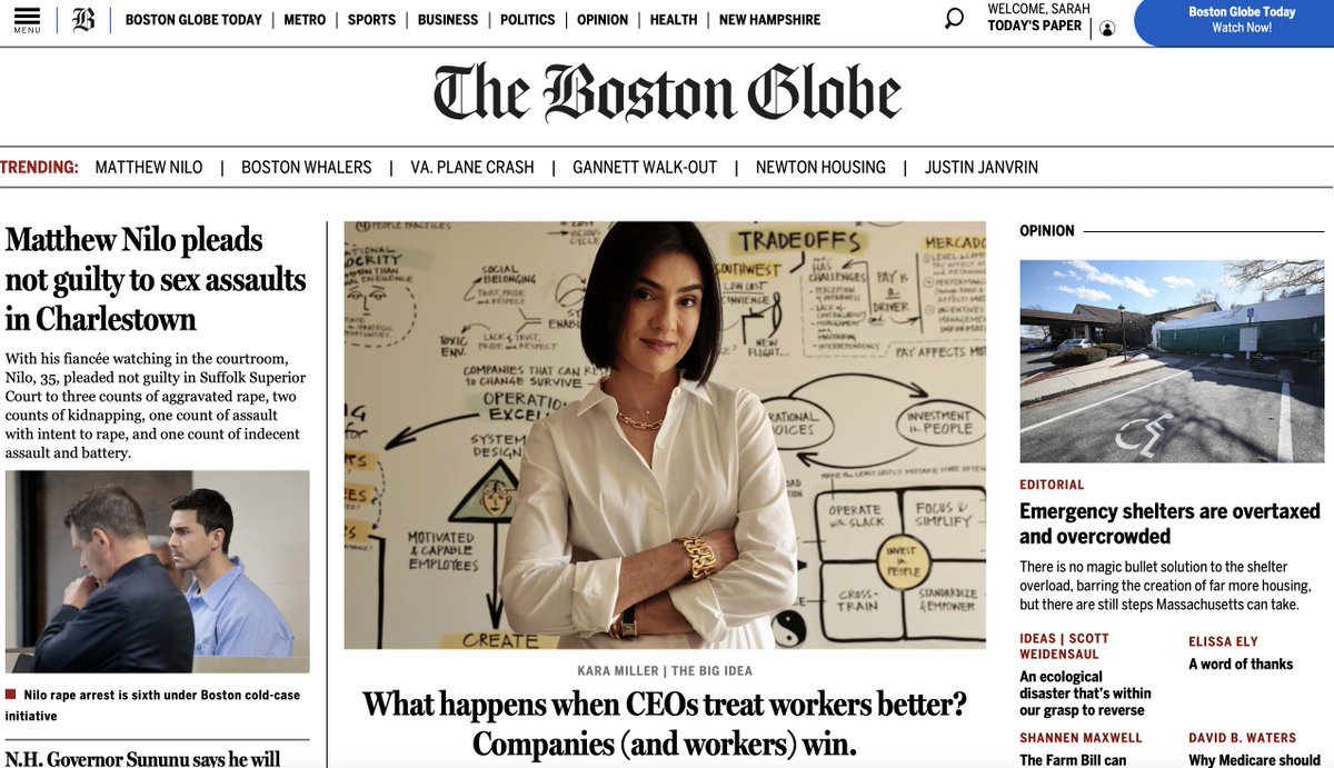 Good Jobs Institute (@goodjobsinst) on Twitter photo <a href="/BostonGlobe/">The Boston Globe</a> <a href="/zeynepton/">Zeynep Ton</a> re The Case for Good Jobs out tomorrow! (Worker) knowledge of how stores work is extremely valuable & not easily replaced. Ton became convinced that low pay was a bad money-making strategy. It led to poor performance, high turnover, illness, disengagement. <a href="/BostonGlobe/">The Boston Globe</a> <a href="/zeynepton/">Zeynep Ton</a> re The Case for Good Jobs out tomorrow! (Worker) knowledge of how stores work is extremely valuable & not easily replaced. Ton became convinced that low pay was a bad money-making strategy. It led to poor performance, high turnover, illness, disengagement.