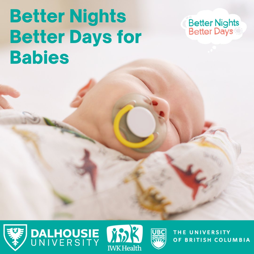Better Nights, Better Days (@betternightsday) on Twitter photo The Better Nights, Better Days for Babies Study is looking for parents or caregivers of 6 to 12-month-old babies living in Canada to tell us how to adapt the original Better Nights, Better Days online program!
To participate or ask questions, please email bnbd.babies@ubc.ca The Better Nights, Better Days for Babies Study is looking for parents or caregivers of 6 to 12-month-old babies living in Canada to tell us how to adapt the original Better Nights, Better Days online program!
To participate or ask questions, please email bnbd.babies@ubc.ca