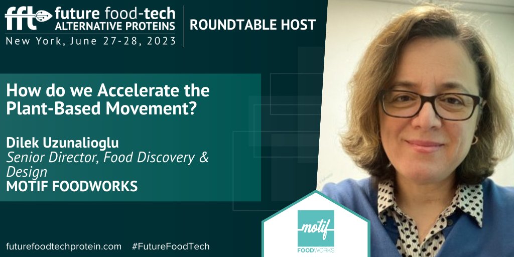 Unpack the needs, wants &amp; challenges of consumers &amp; brands while learning how to accelerate the plant-based movement for the next generation with Dilek Uzunalioglu, Senior Director, Food Discovery &amp; Design,<a href="/motiffoodworks/">Motif FoodWorks, Inc.</a> live in NYC.

Join the action: bit.ly/3UbHiWY