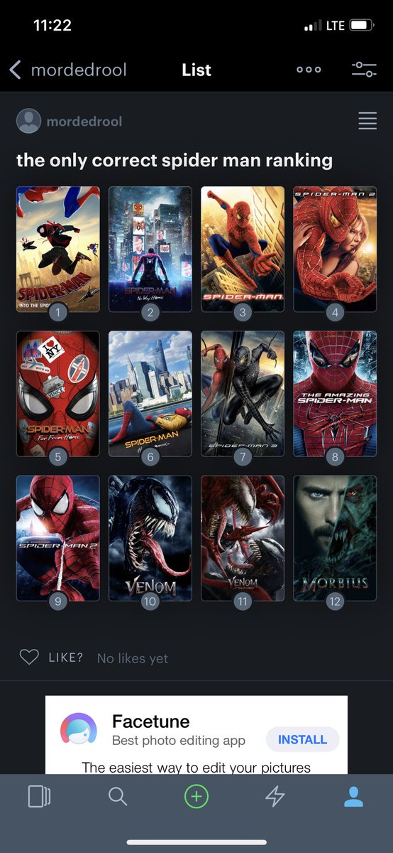 Every thing after venom i consider good and everything after spider-man 3 it  great #Spiderman3