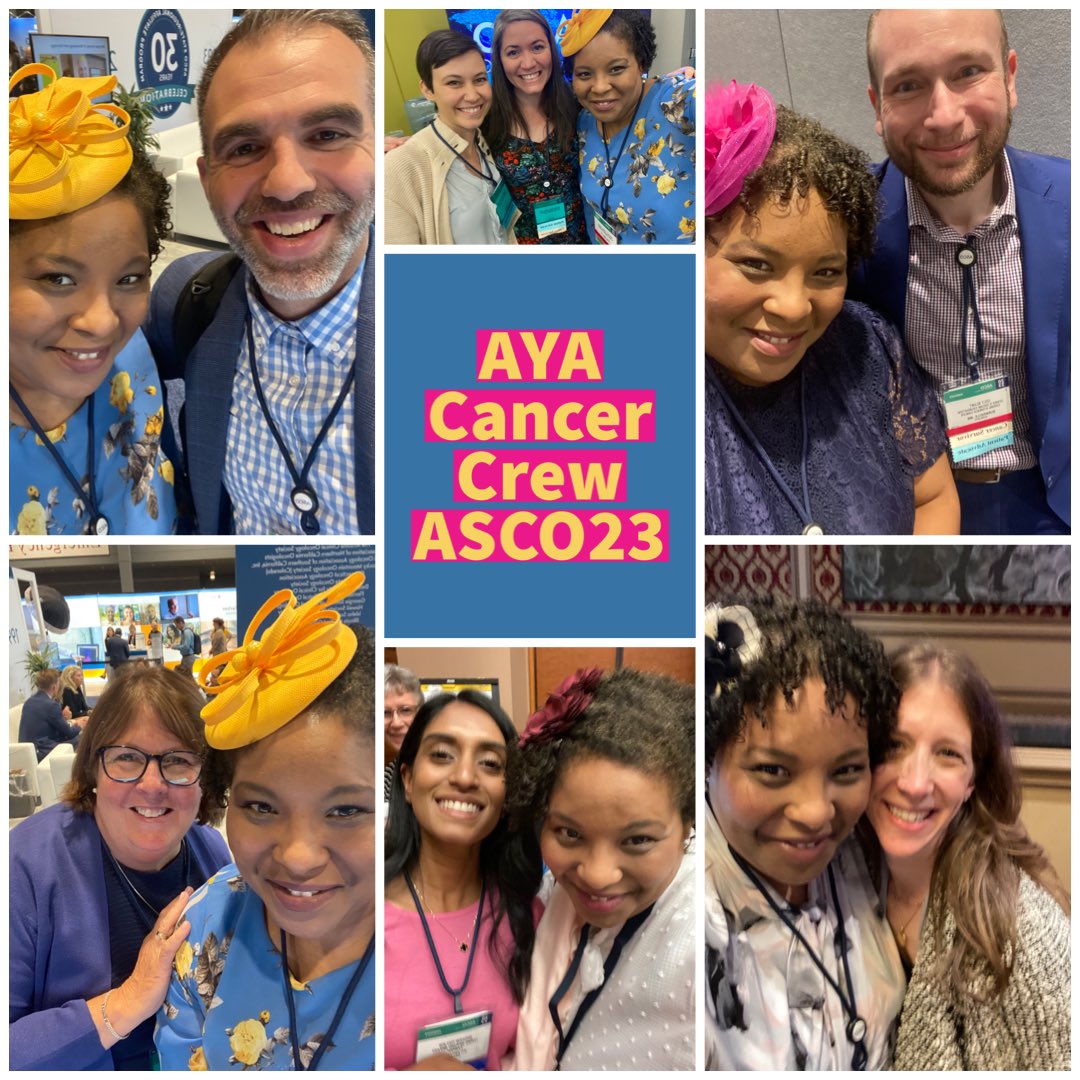 #AYACancer org's were doing what they do best while at #ASCO23! Thrilled that I finally got to meet Nick @ElephantsTea; Mallory & Lauren @cactuscancersoc ; Alison @StupidCancer; Nancy @EpicXperience; Shehzin @LivingBeyondBC; Colt @GastricCancerPt 
#cancer #advocacy #connections