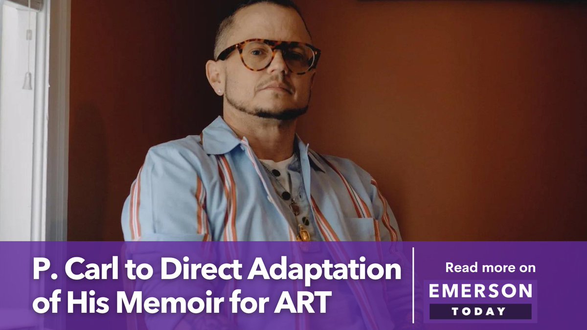 The upcoming season of the American Repertory Theater will include a play adapted from @pcarl510  memoir, #BecomingAMan.
.
Read more about it here:
today.emerson.edu/2023/05/25/p-c…